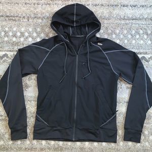 Qor Black Full Zip Rain Running Jacket Medium